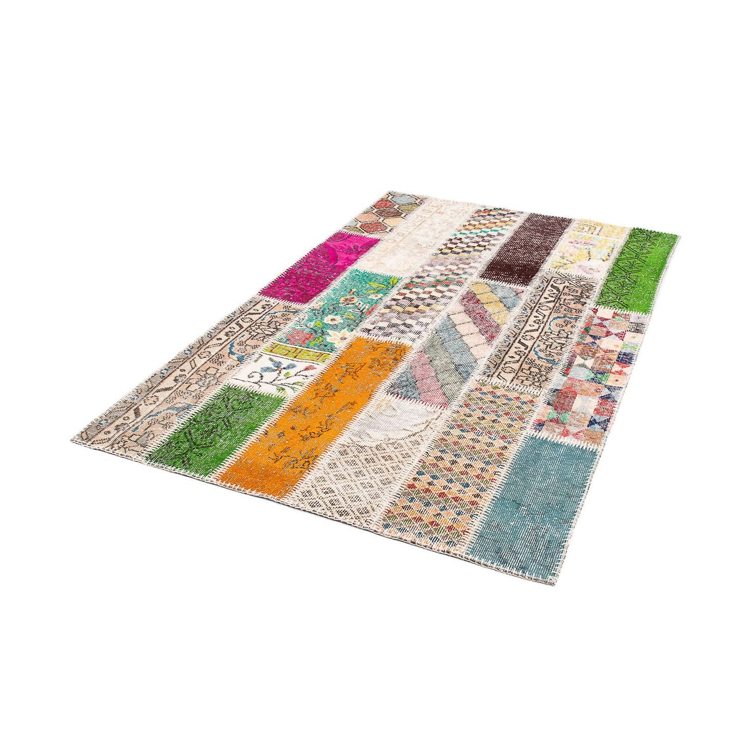 Tappeto Patchwork - 184 x 120 cm - multicolore