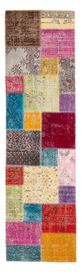 Tappeto corsia Tappeto Patchwork - 300 x 85 cm - multicolore