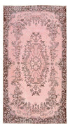 Tappeto vintage 118x217cm - Rettangolo / Rosa / 118 x 217 cm Rettangolo