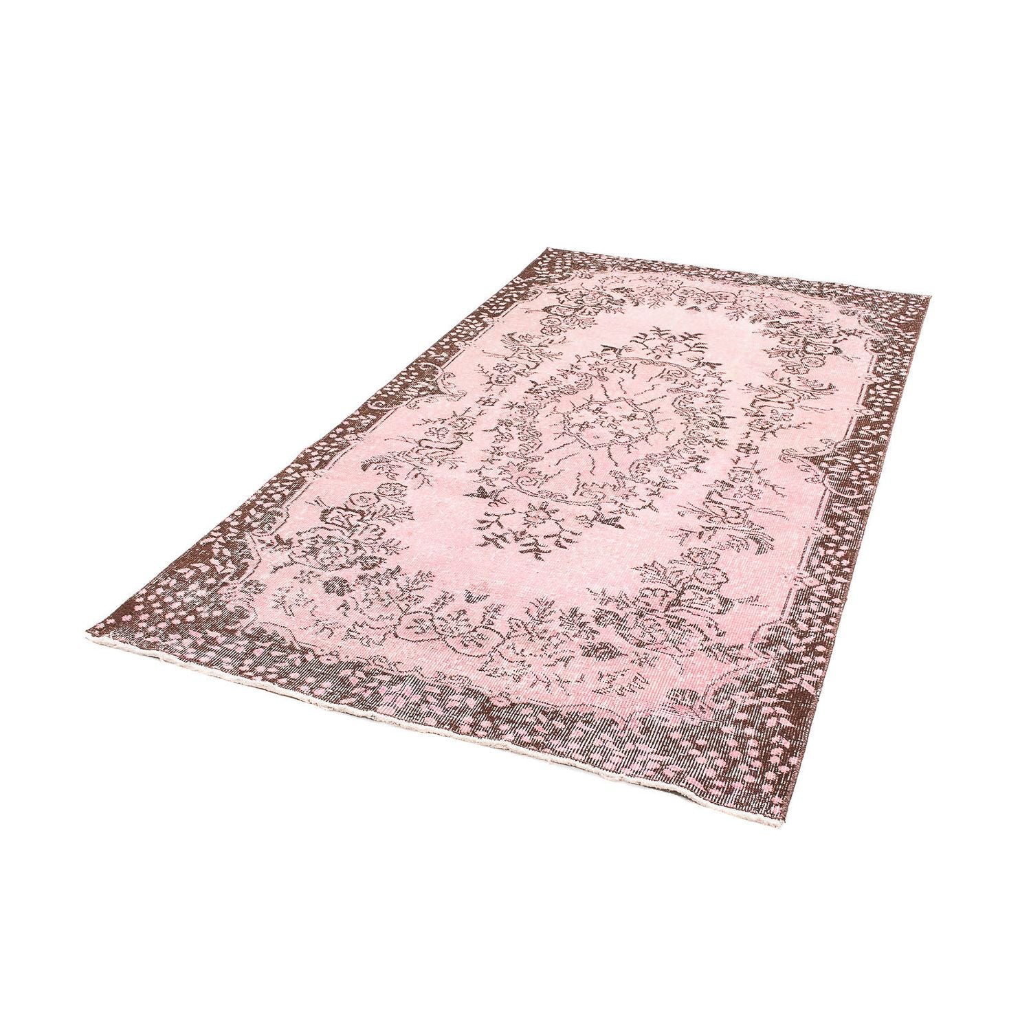 Tappeto vintage - 217 x 118 cm - rosa