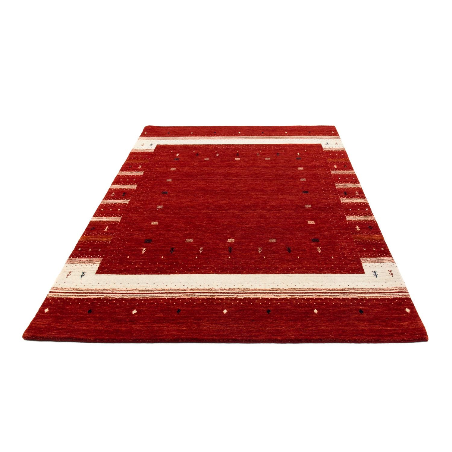Tappeto Gabbeh - Loribaft Persero - 204 x 142 cm - rosso