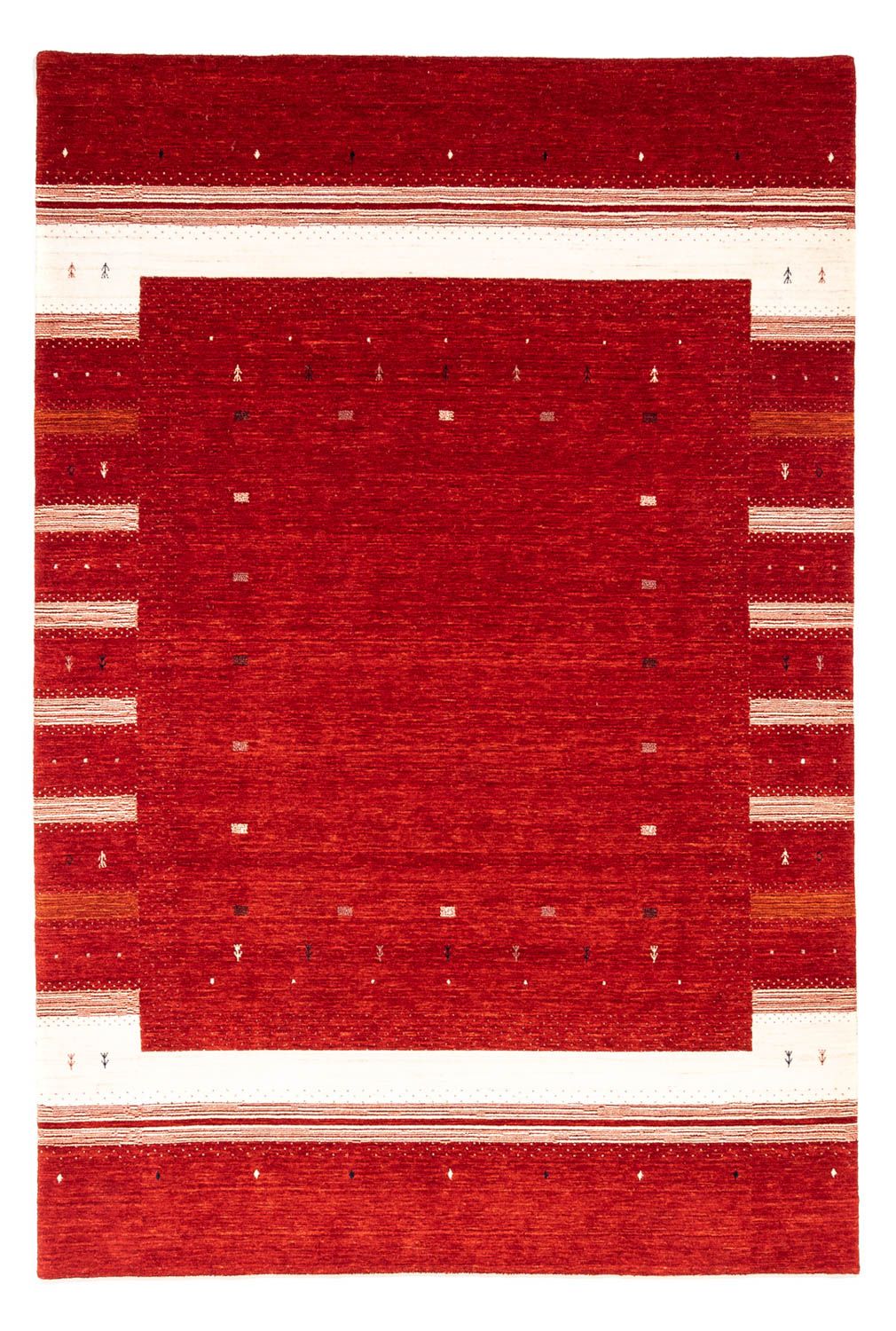 Tappeto Gabbeh - Loribaft Persero - 296 x 203 cm - rosso