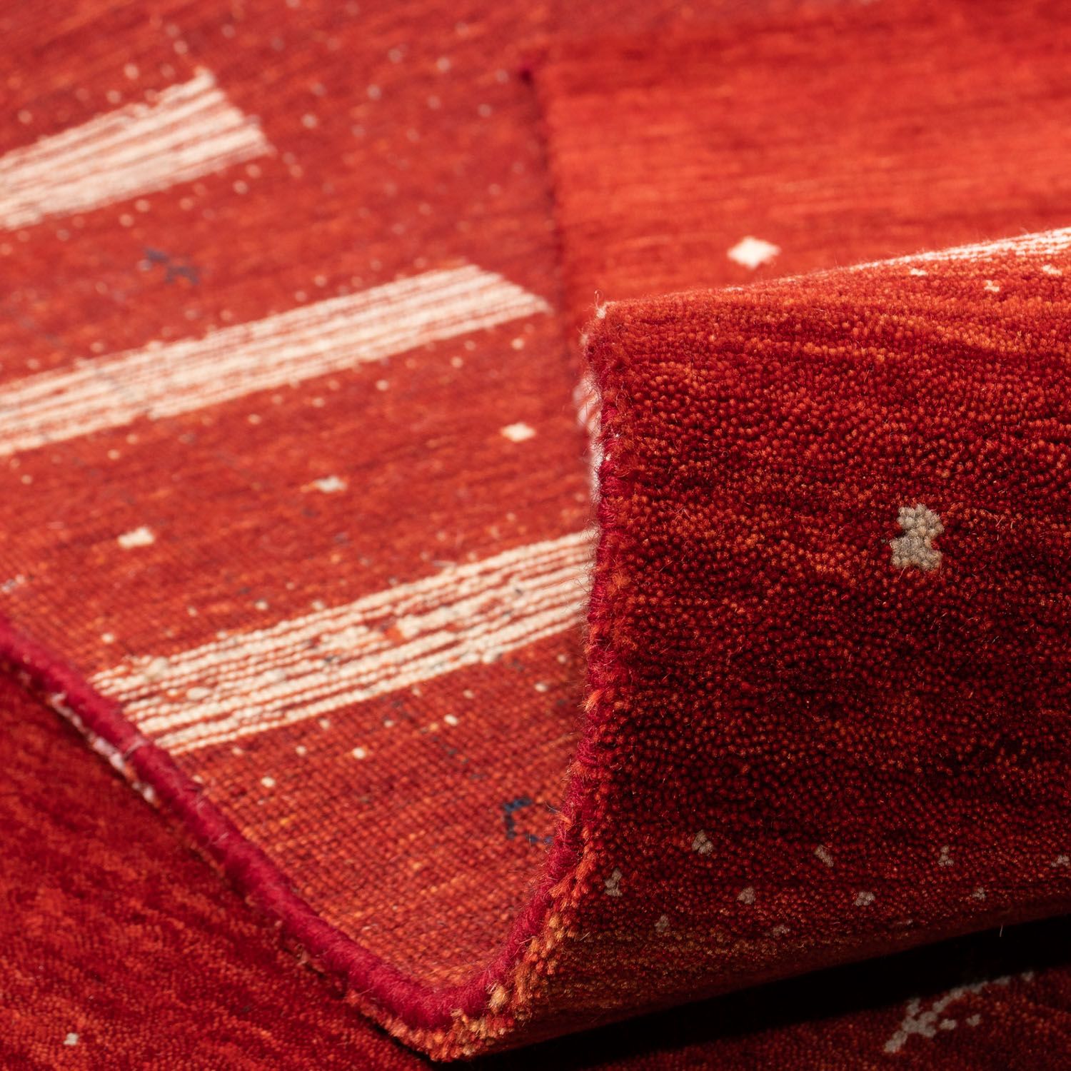 Tappeto Gabbeh - Loribaft Persero quadrato  - 256 x 249 cm - rosso