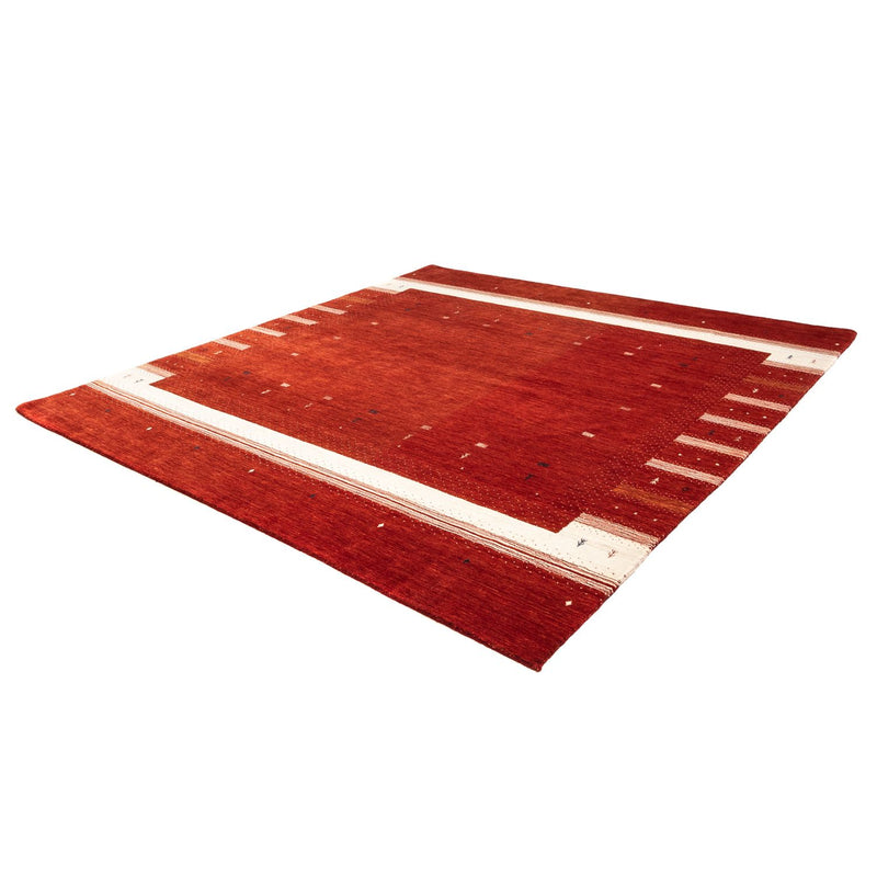 Tappeto Gabbeh - Loribaft Persero quadrato  - 256 x 249 cm - rosso