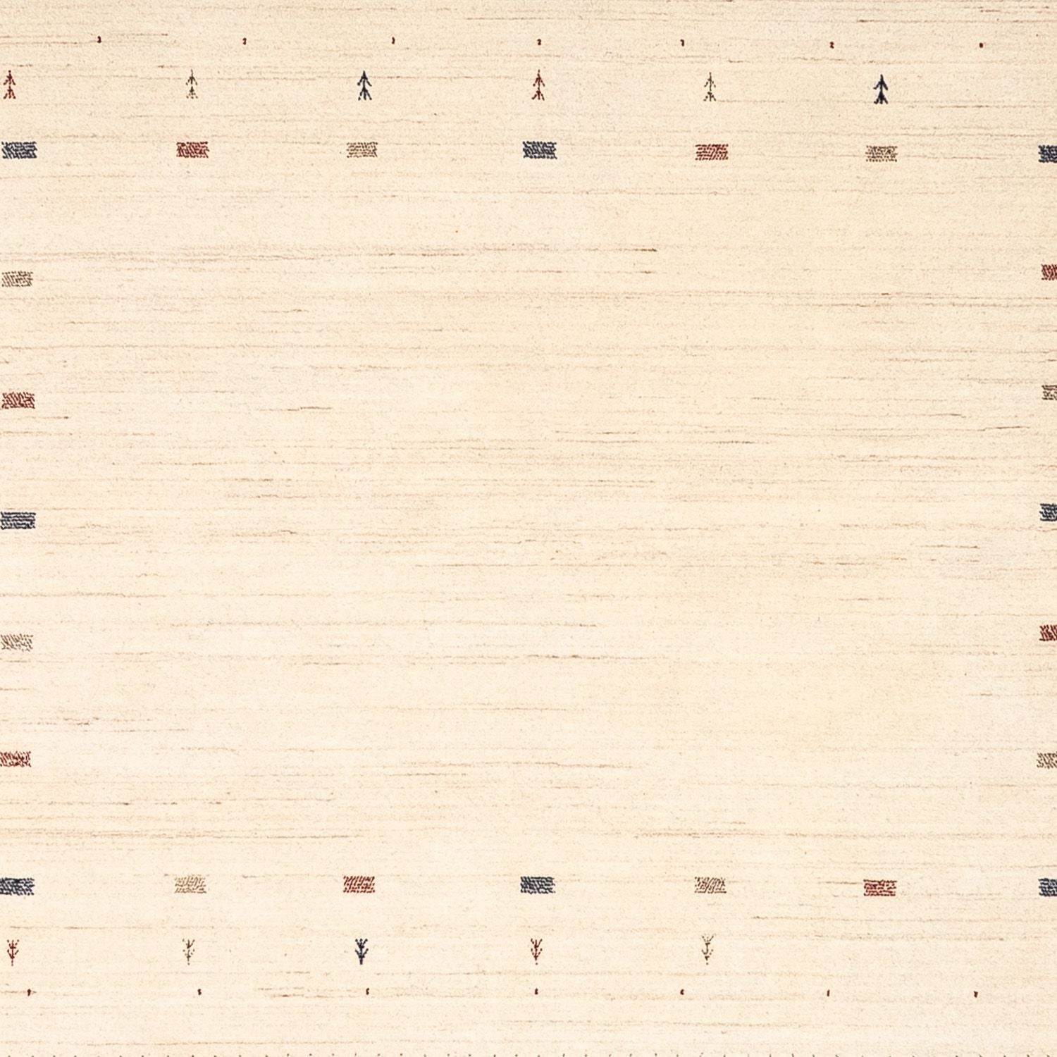 Tappeto Gabbeh - Loribaft Persero quadrato  - 255 x 255 cm - beige