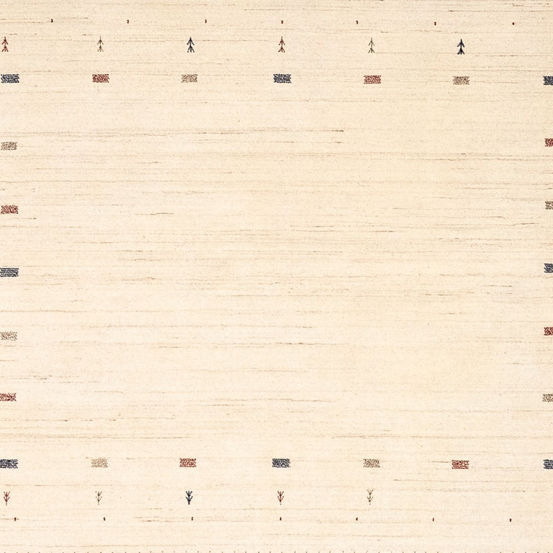 Tappeto Gabbeh - Loribaft Persero quadrato  - 255 x 255 cm - beige