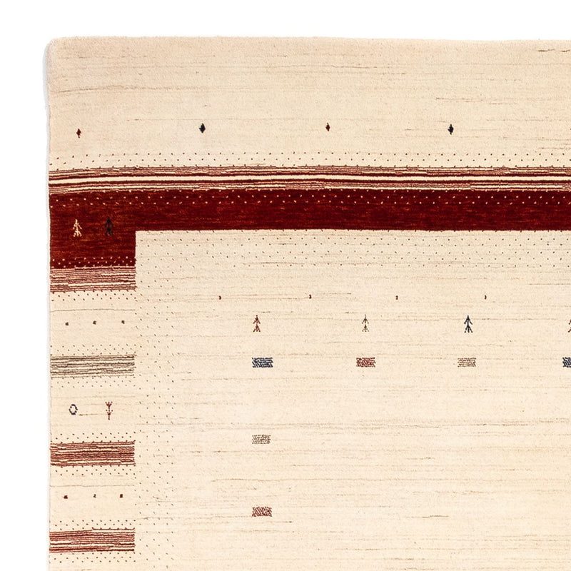 Tappeto Gabbeh - Loribaft Persero quadrato  - 255 x 255 cm - beige