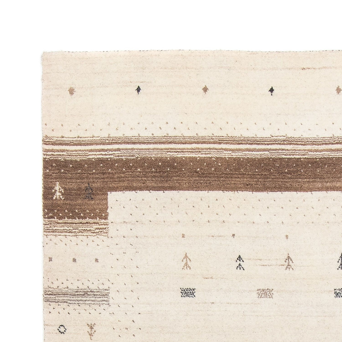 Tappeto Gabbeh - Loribaft Persero - 201 x 144 cm - beige