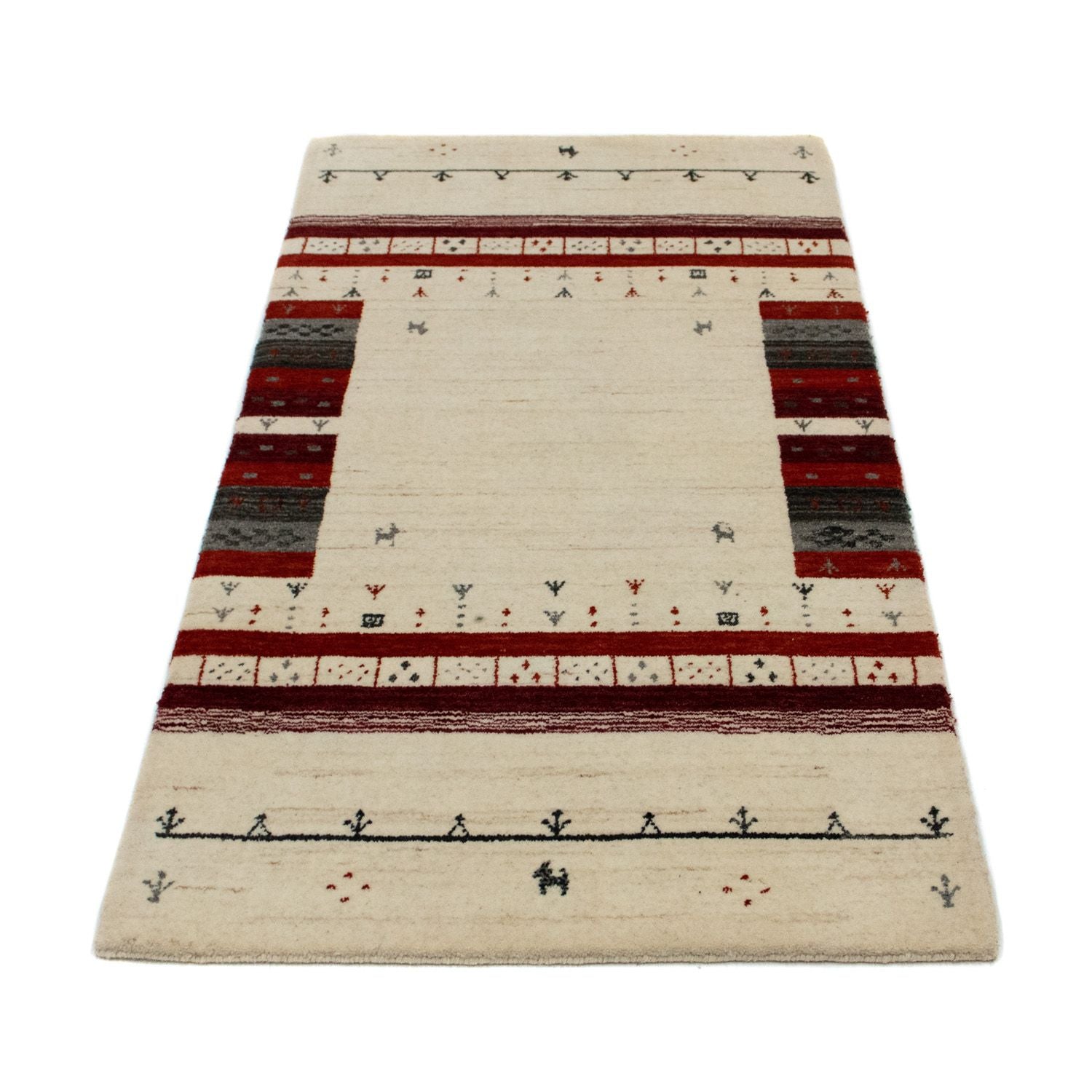 Tappeto Gabbeh - Loribaft Persero - 141 x 70 cm - beige