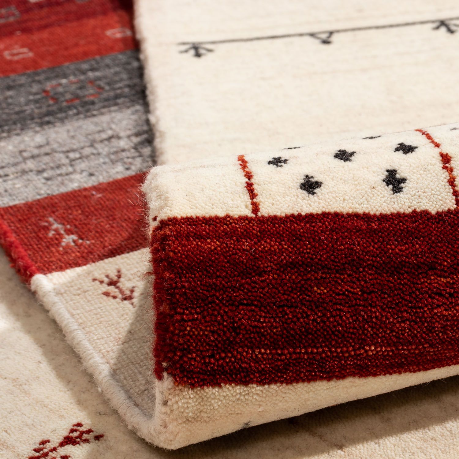 Tappeto Gabbeh - Loribaft Persero - 298 x 200 cm - beige