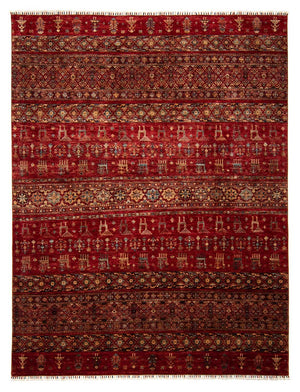 Tappeto Ziegler - 303 x 245 cm - rosso scuro