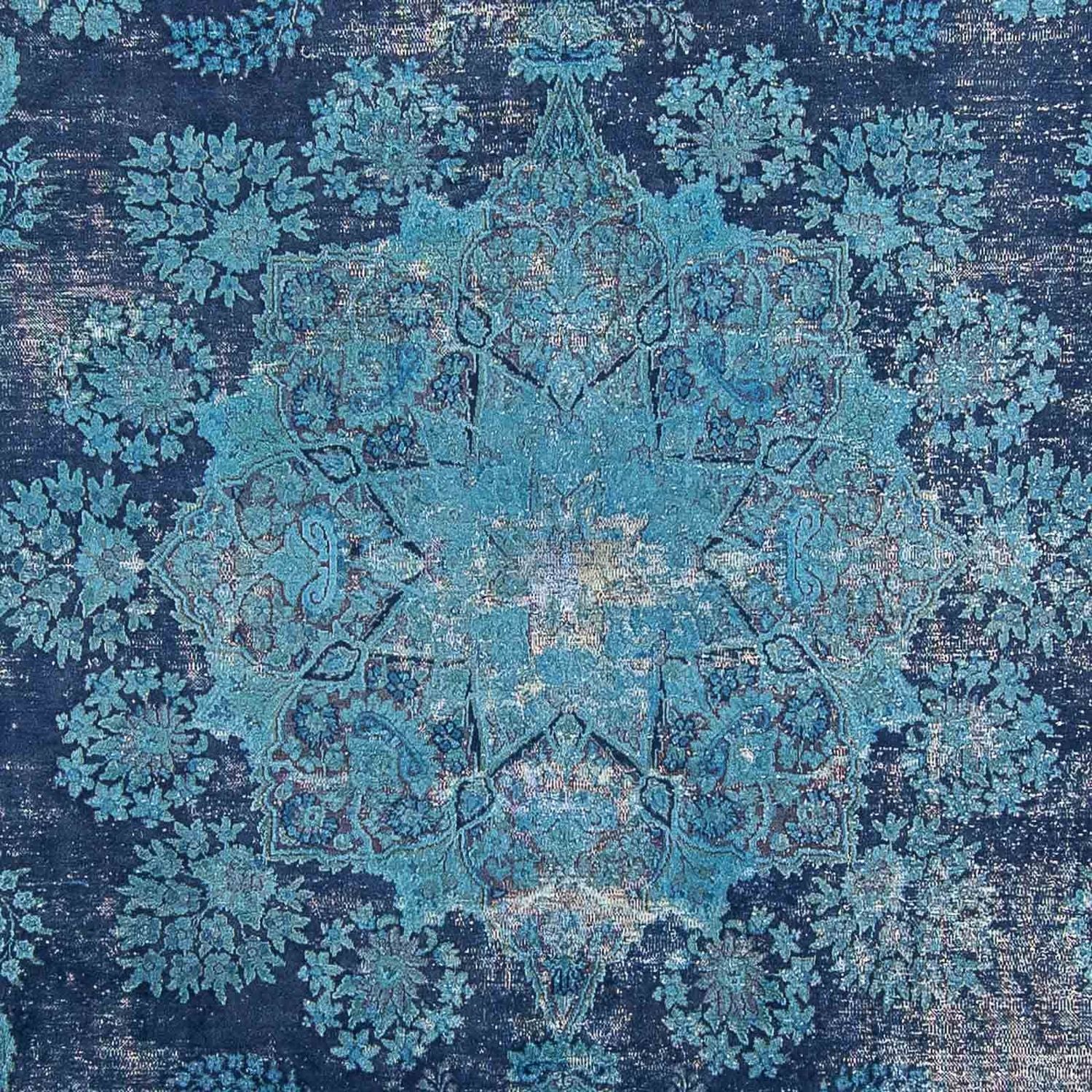 Tappeto vintage - 333 x 258 cm - blu