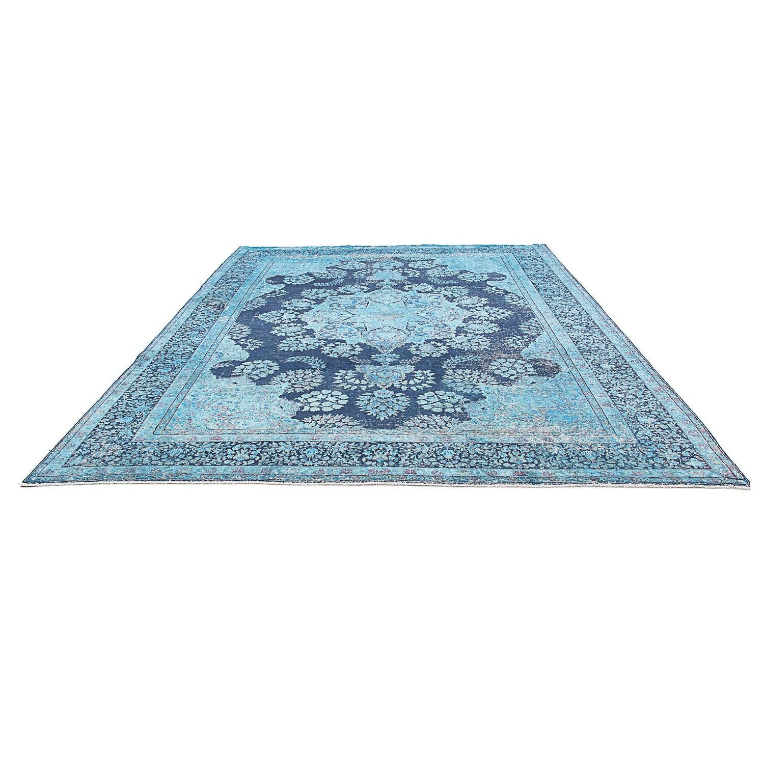 Tappeto vintage - 333 x 258 cm - blu