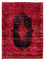 Tappeto vintage - 349 x 258 cm - rosso scuro
