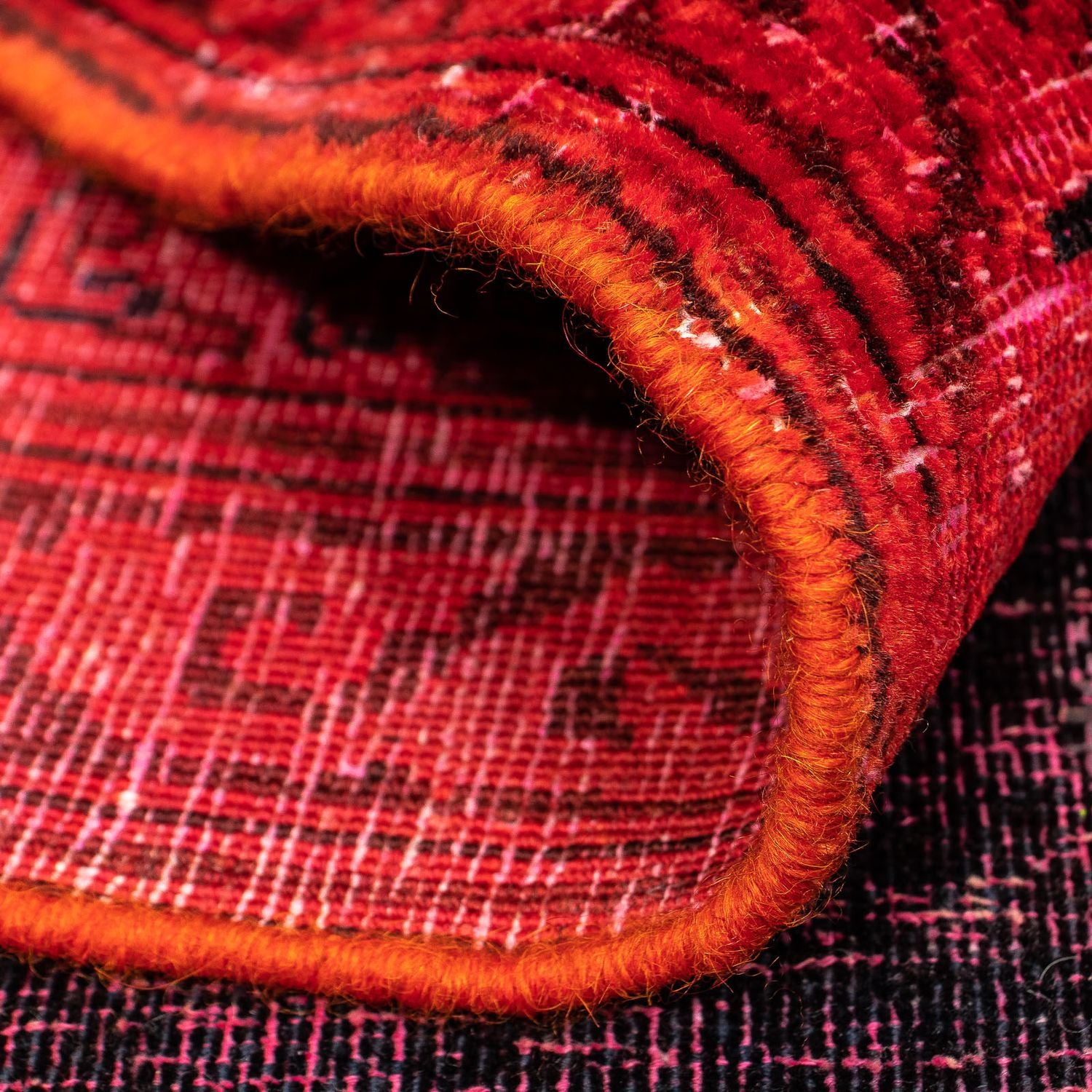 Tappeto vintage - 349 x 258 cm - rosso scuro