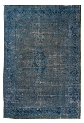 Tappeto vintage - 386 x 290 cm - blu scuro