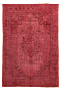 Tappeto vintage - 383 x 285 cm - rosso scuro