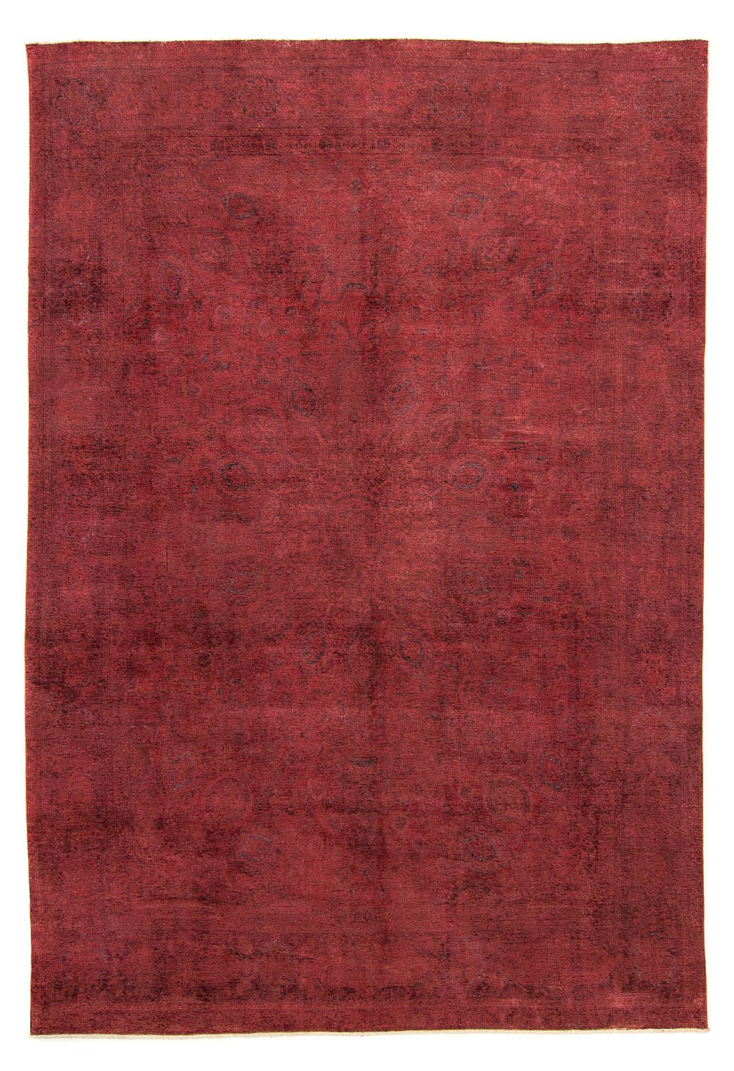 Tappeto vintage - 393 x 285 cm - rosso scuro