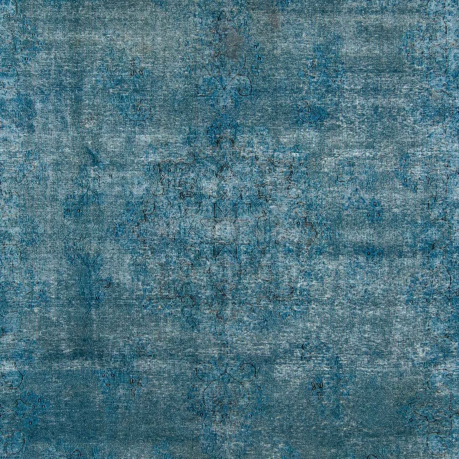 Tappeto vintage - 404 x 290 cm - blu scuro