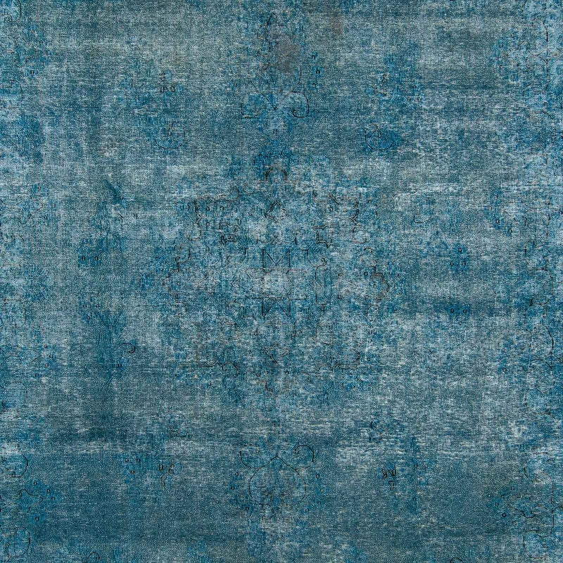Tappeto vintage - 404 x 290 cm - blu scuro