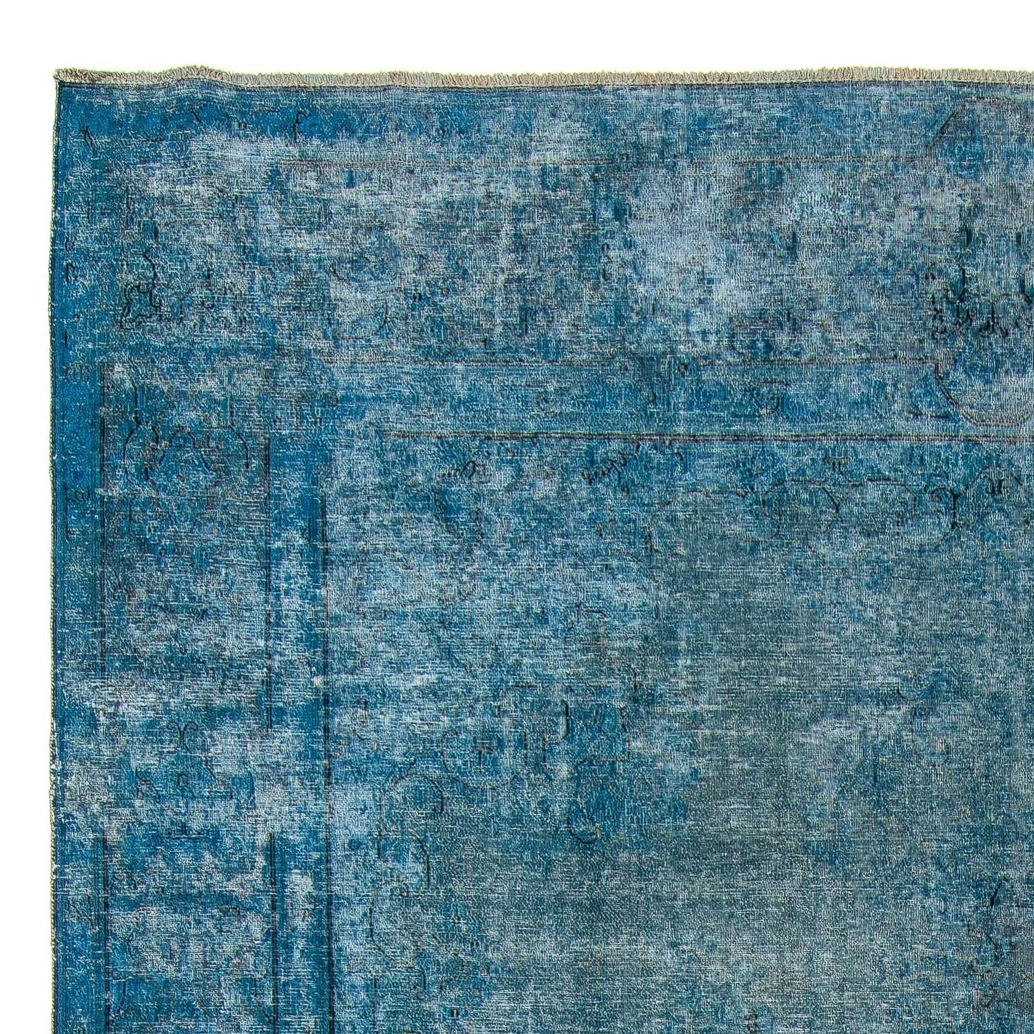 Tappeto vintage - 404 x 290 cm - blu scuro