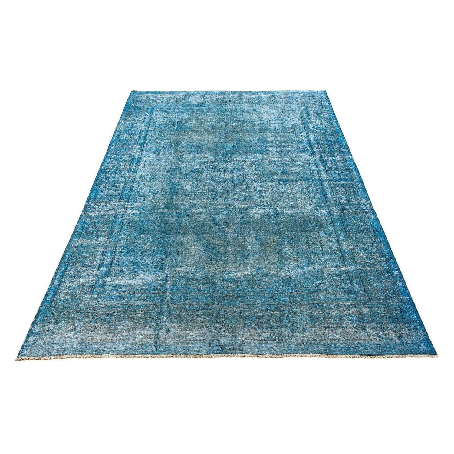 Tappeto vintage - 404 x 290 cm - blu scuro