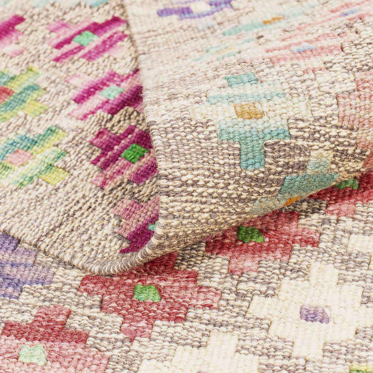 Tappeto Kelim - Splash - 298 x 210 cm - multicolore
