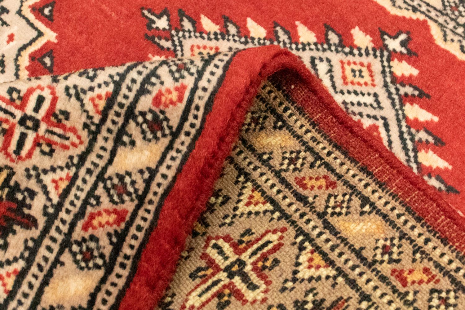 Tappeto afgano - Bukhara - 127 x 77 cm - rosso