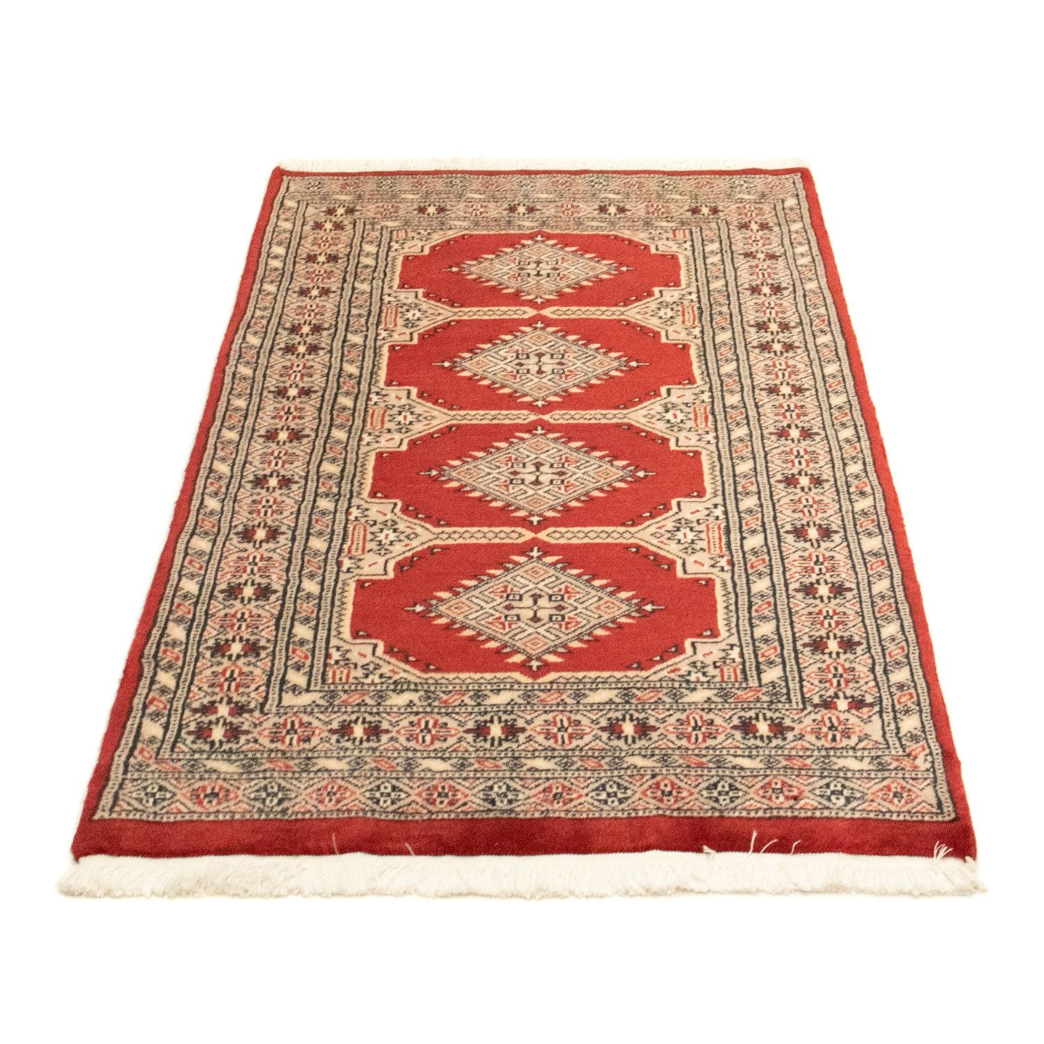 Tappeto afgano - Bukhara - 127 x 77 cm - rosso