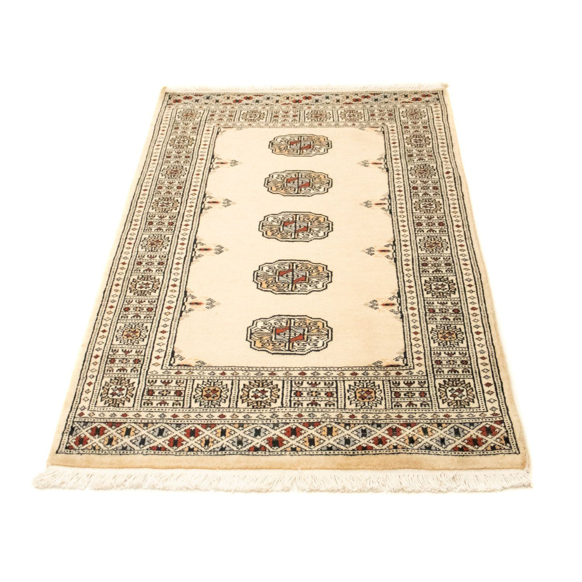 Tappeto afgano - Bukhara - 129 x 78 cm - beige