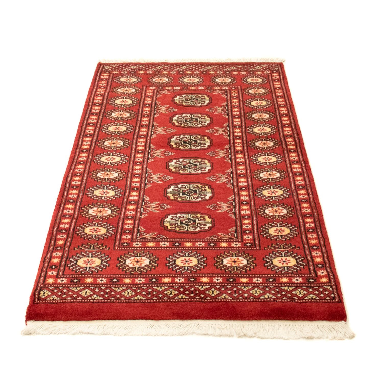 Tappeto afgano - Bukhara - 132 x 78 cm - rosso