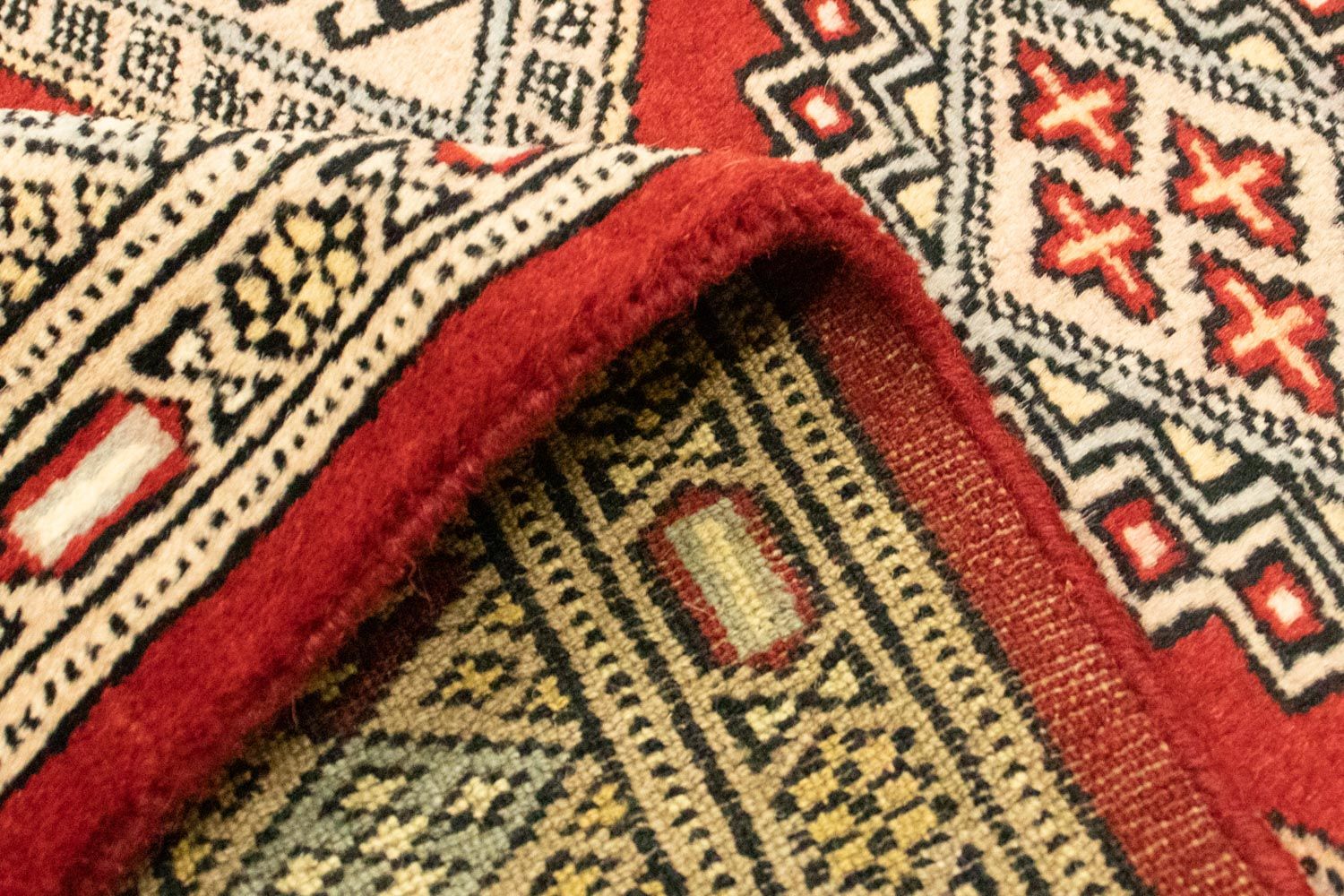 Tappeto afgano - Bukhara - 133 x 78 cm - rosso