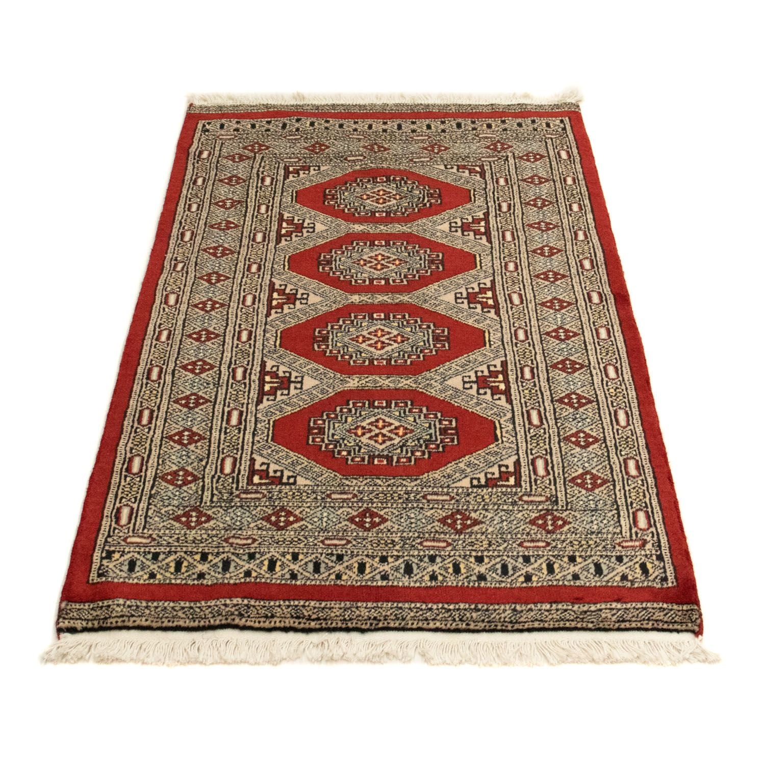 Tappeto afgano - Bukhara - 124 x 79 cm - rosso