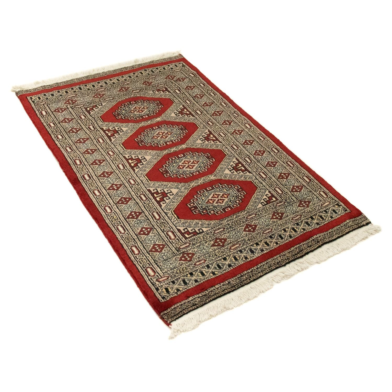 Tappeto afgano - Bukhara - 124 x 79 cm - rosso