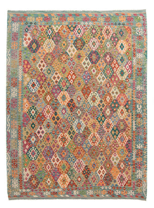 Tappeto Kelim - Splash - 341 x 263 cm - multicolore
