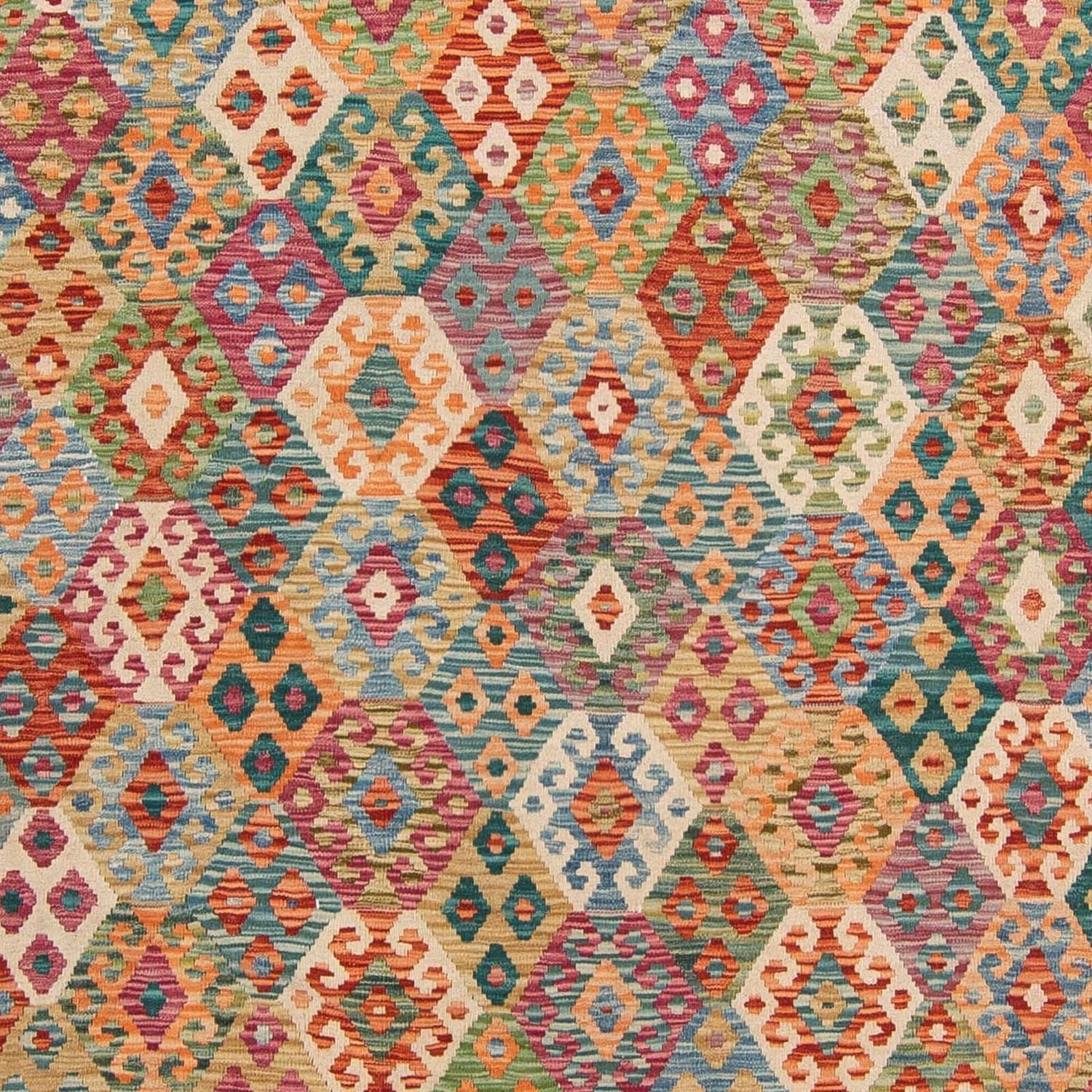 Tappeto Kelim - Splash - 341 x 263 cm - multicolore
