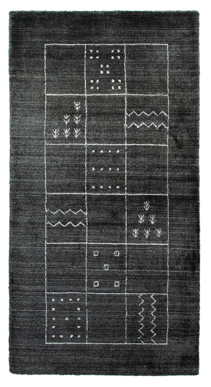 Tappeto vintage - 140 x 70 cm - grigio scuro