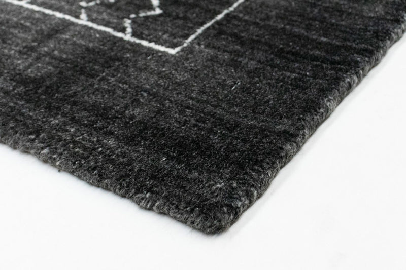 Tappeto vintage - 140 x 70 cm - grigio scuro
