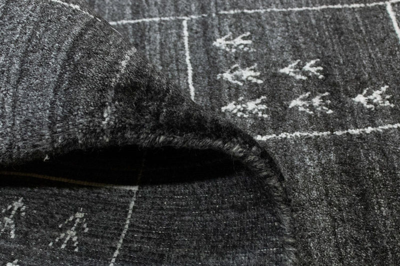 Tappeto vintage - 140 x 70 cm - grigio scuro