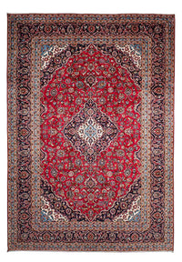 Tappeto Persero - Keshan - 354 x 253 cm - rosso scuro