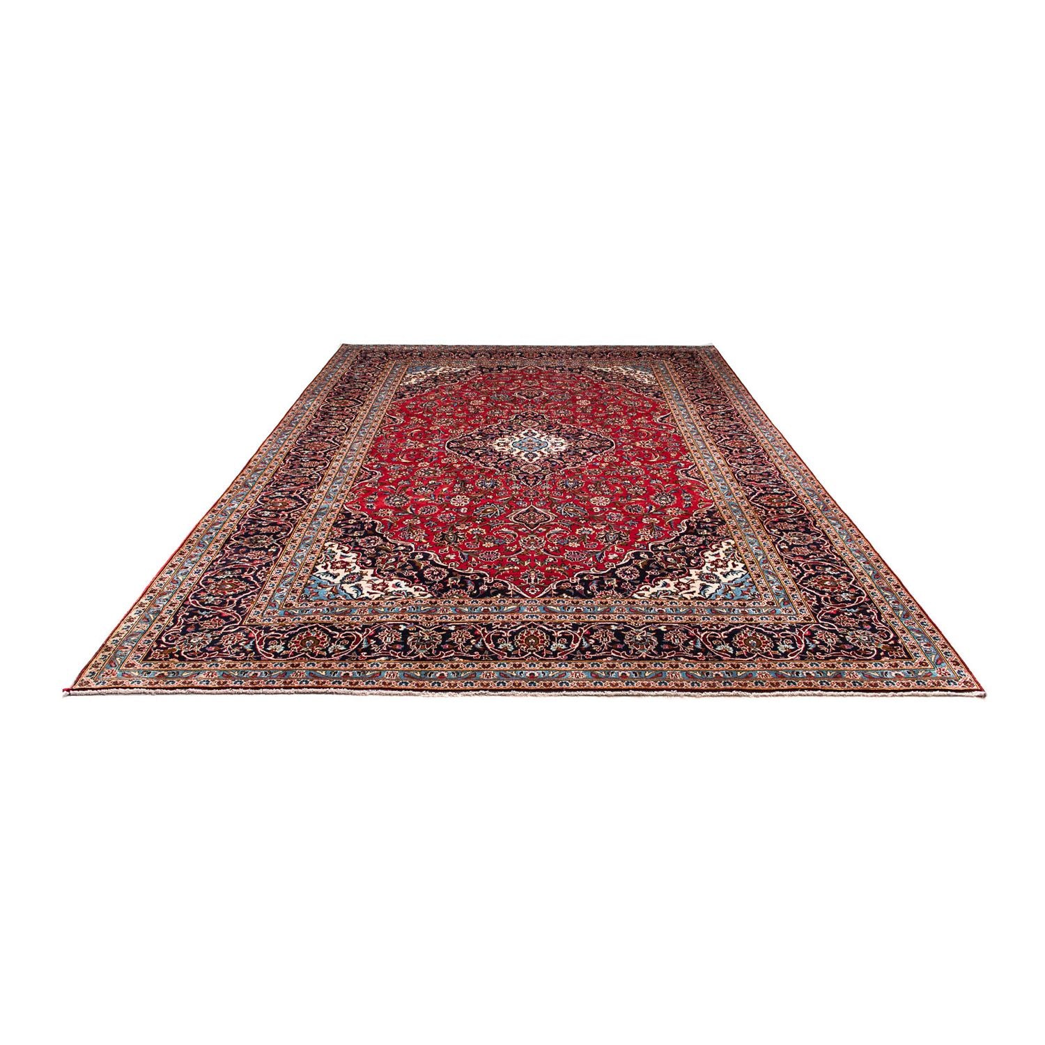 Tappeto Persero - Keshan - 354 x 253 cm - rosso scuro