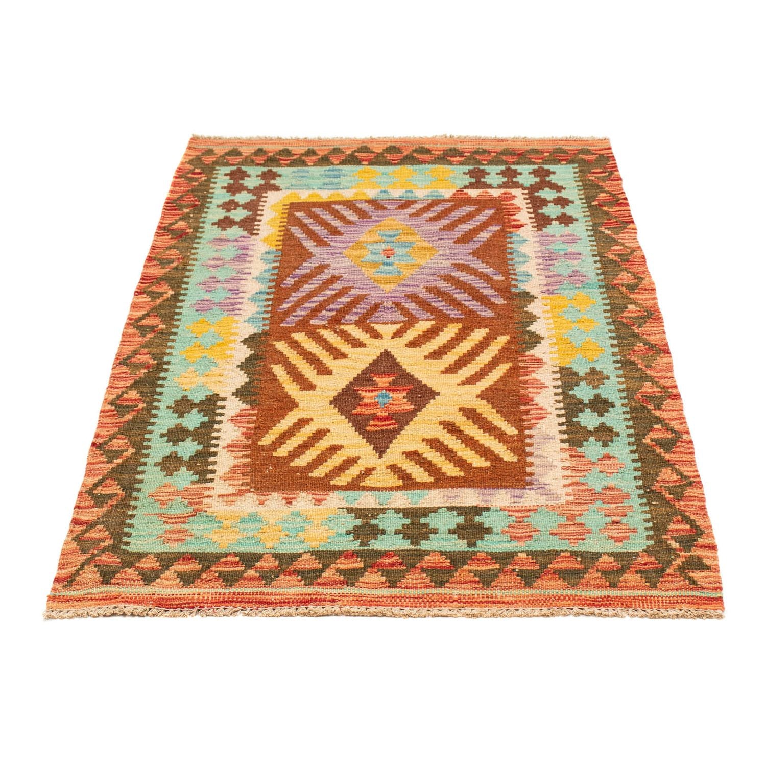 Tappeto Kelim - Splash - 125 x 80 cm - multicolore