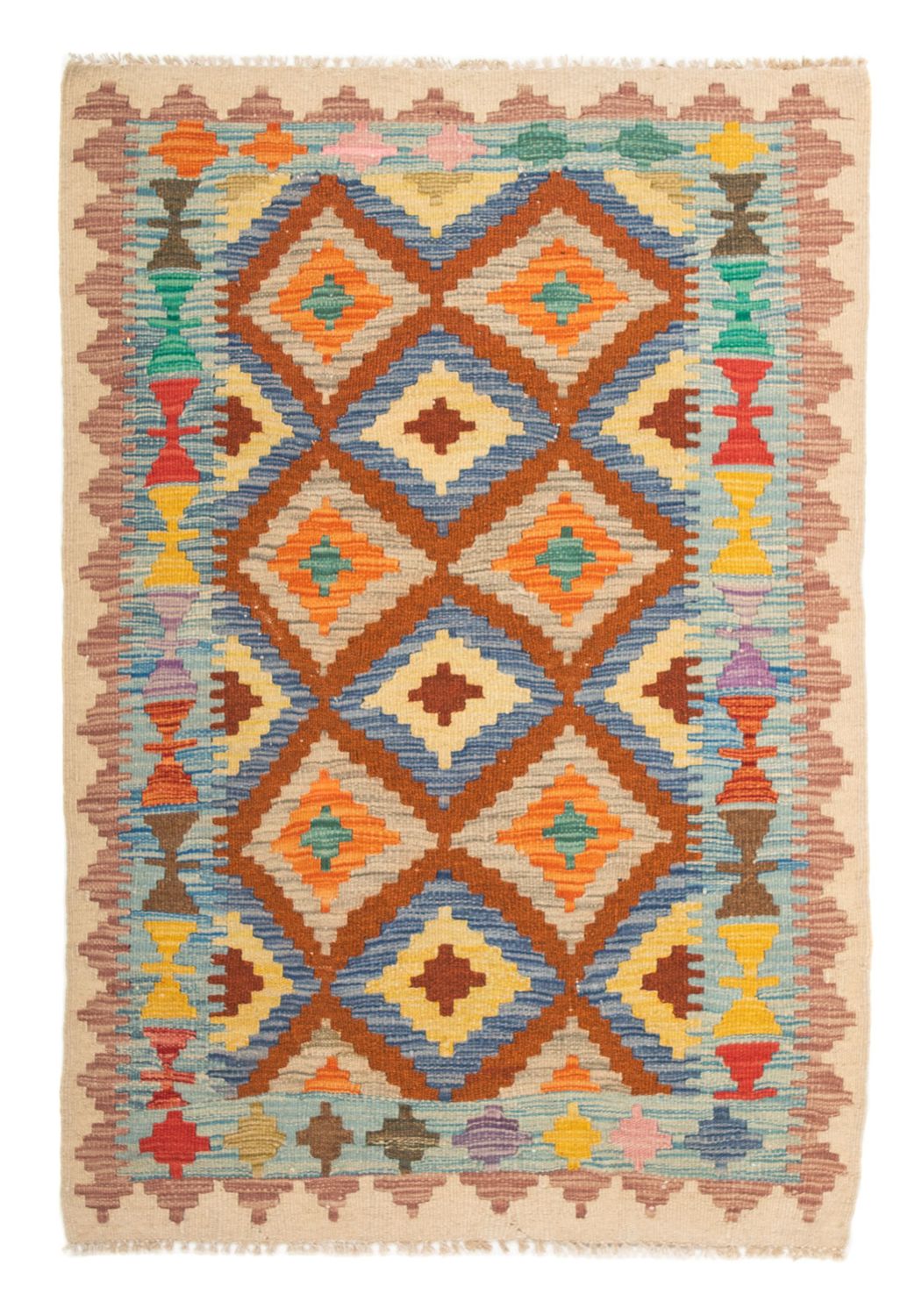 Tappeto Kelim - Splash - 125 x 80 cm - multicolore