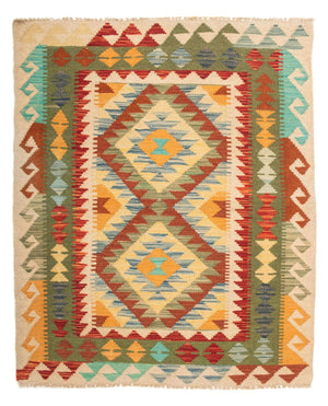 Tappeto Kelim - Splash - 124 x 86 cm - multicolore