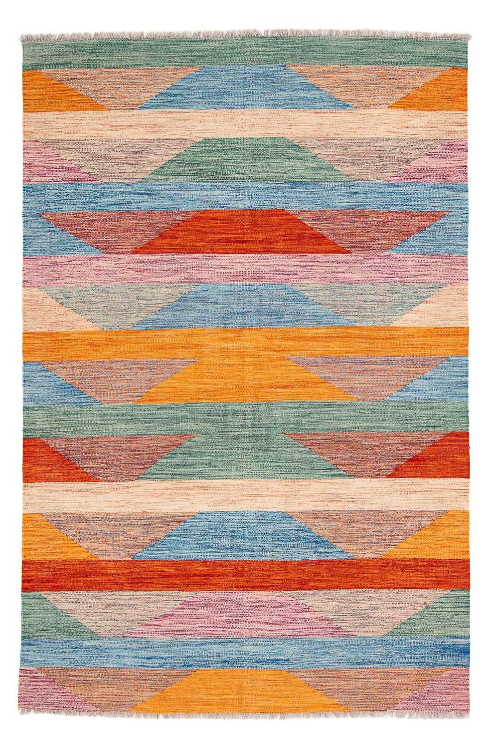 Tappeto Kelim - Splash - 244 x 159 cm - multicolore