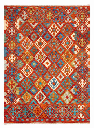 Tappeto Kelim - Splash - 226 x 170 cm - multicolore