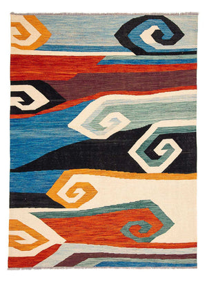Tappeto Kelim - Splash - 243 x 179 cm - multicolore
