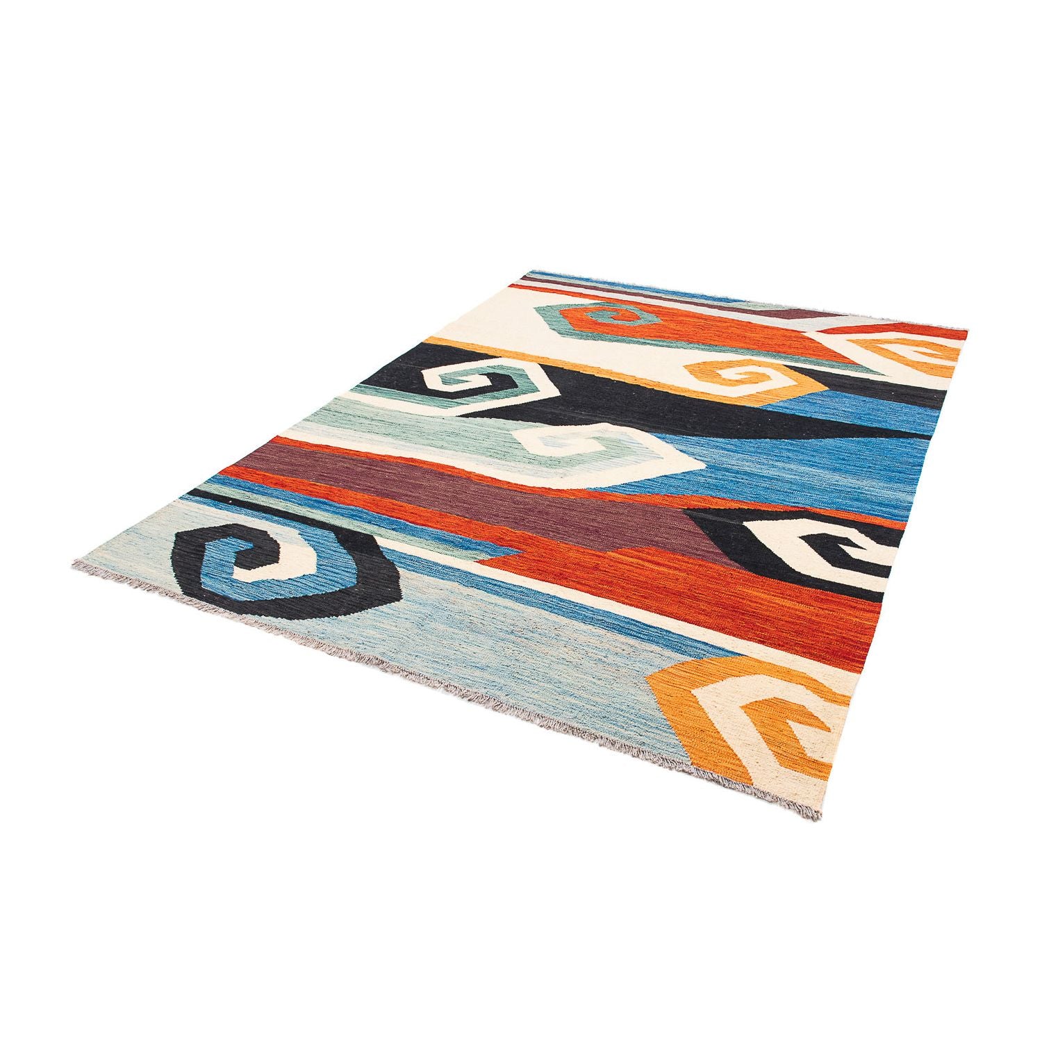 Tappeto Kelim - Splash - 243 x 179 cm - multicolore
