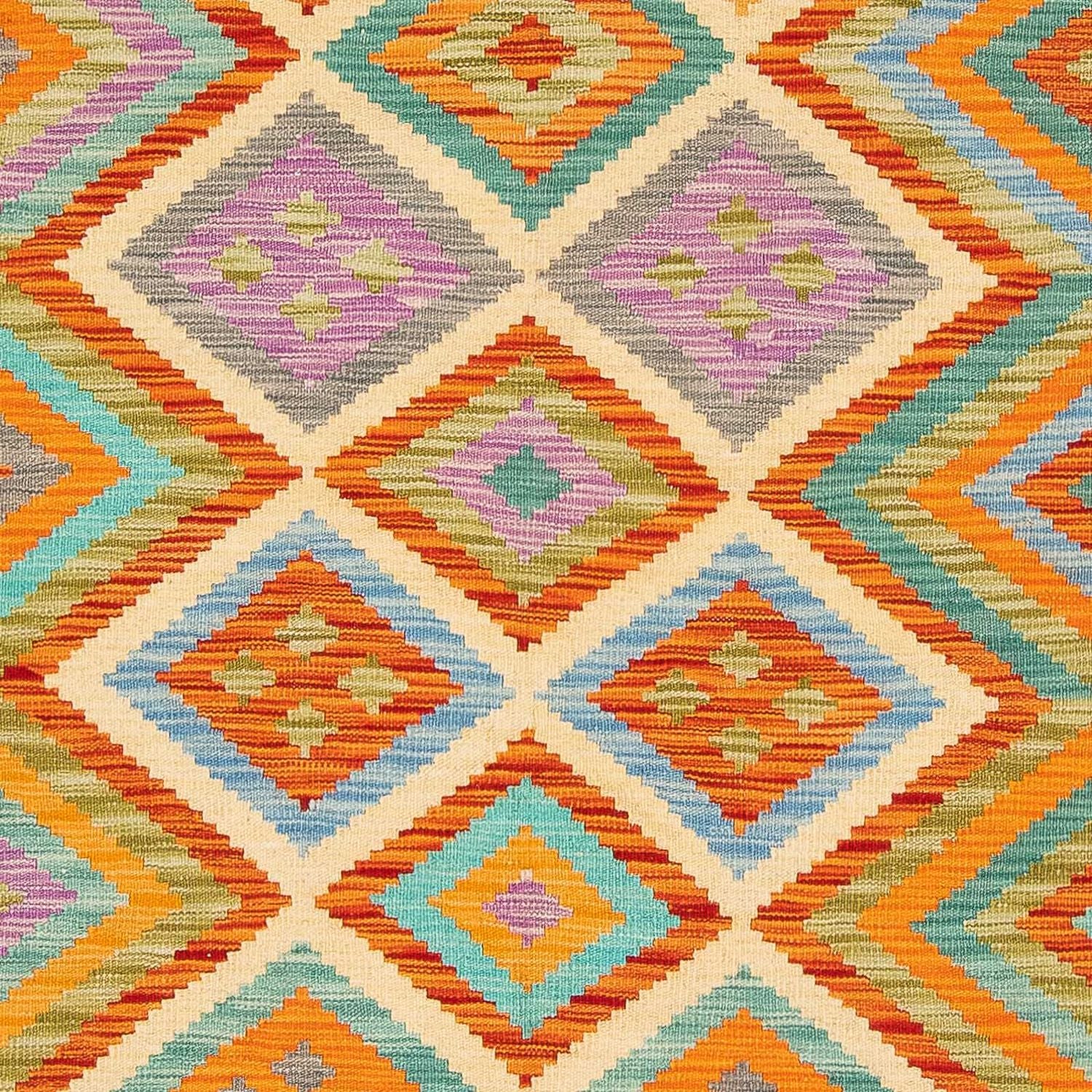 Tappeto Kelim - Splash - 246 x 185 cm - multicolore