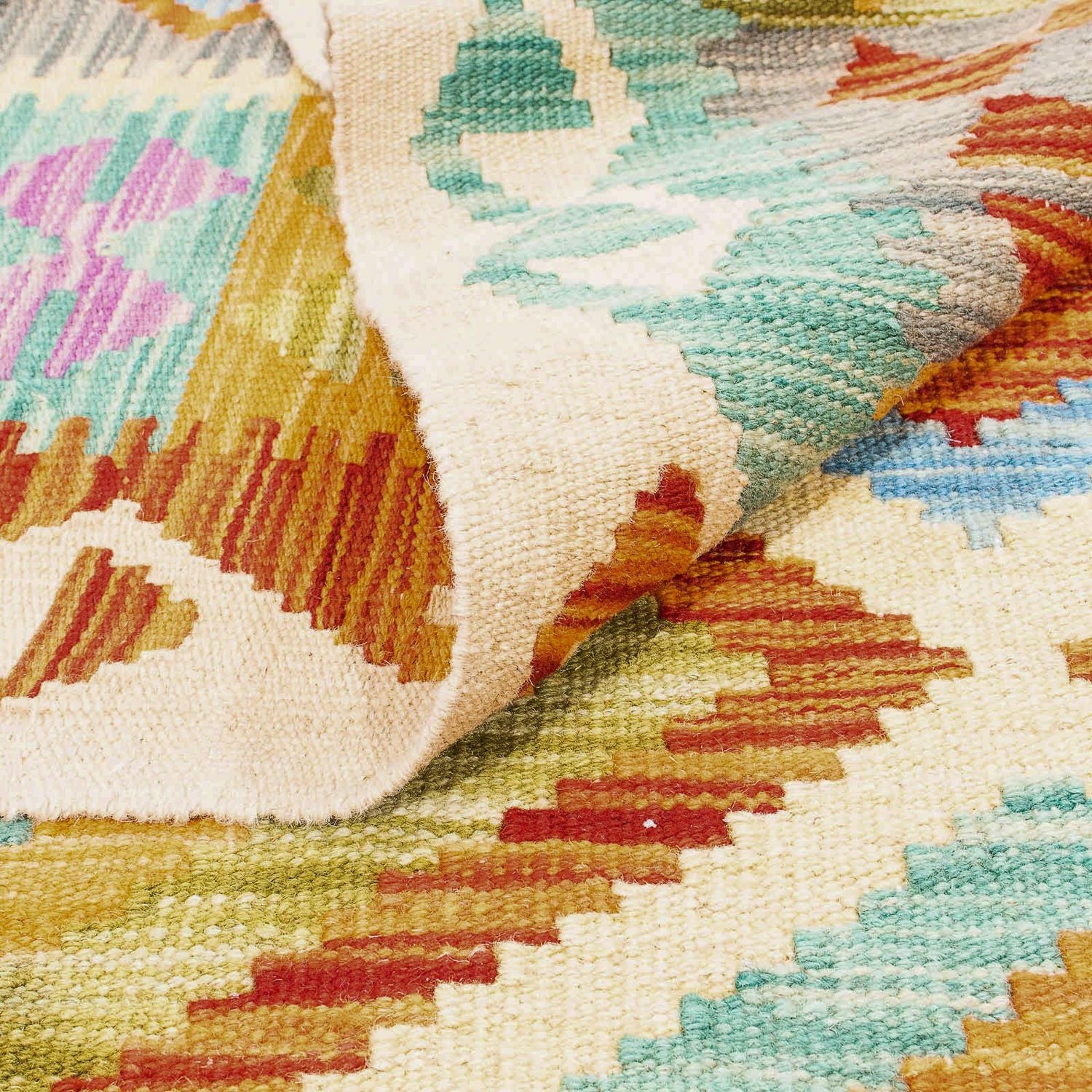 Tappeto Kelim - Splash - 246 x 185 cm - multicolore